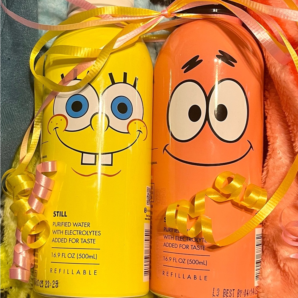 SPONGEBOB & PATRICK REFILLABLE WATER BOTTLES